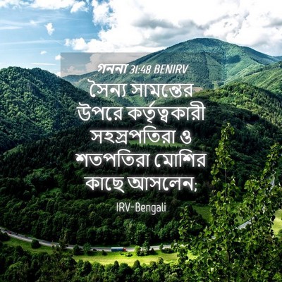 Picture 04 - গননা 31:48 BENIRV - সৈন্য সামন্তের - Bible Verse Picture