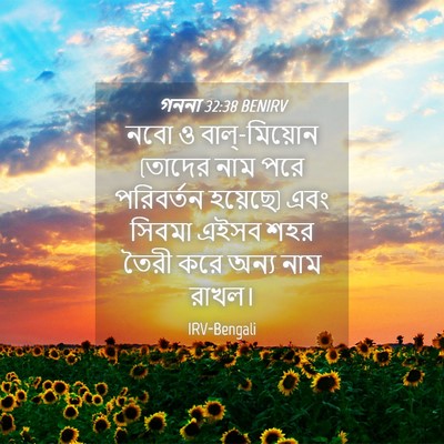 Picture 04 - গননা 32:38 BENIRV - নবো ও বাল্-মিয়োন - Bible Verse Picture