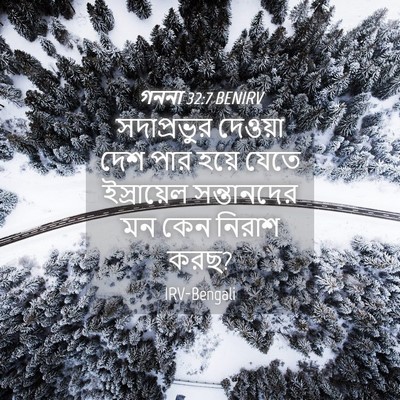 Picture 04 - গননা 32:7 BENIRV - সদাপ্রভুর দেওয়া - Bible Verse Picture