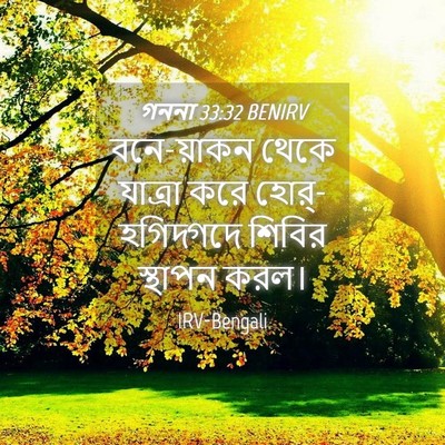 Picture 04 - গননা 33:32 BENIRV - বনে-য়াকন থেকে - Bible Verse Picture