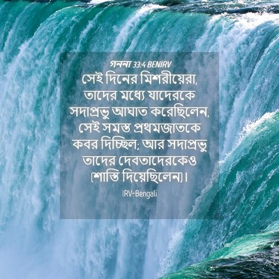 Picture 04 - গননা 33:4 BENIRV - সেই দিনের - Bible Verse Picture