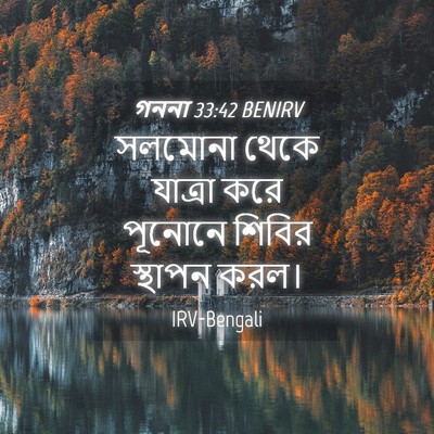 Picture 04 - গননা 33:42 BENIRV - সলমোনা থেকে - Bible Verse Picture