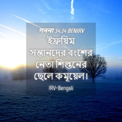 Picture 04 - গননা 34:24 BENIRV - ইফ্রয়িম - Bible Verse Picture