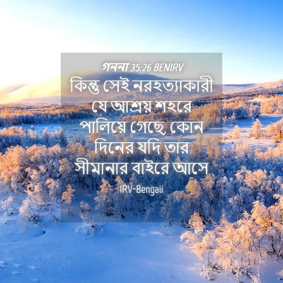 Picture 04 - গননা 35:26 BENIRV - কিন্তু সেই - Bible Verse Picture