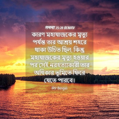 Picture 04 - গননা 35:28 BENIRV - কারণ মহাযাজকের - Bible Verse Picture