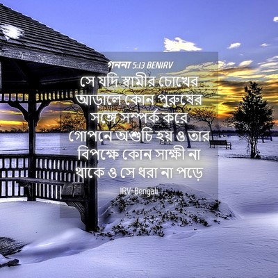 Picture 04 - গননা 5:13 BENIRV - সে যদি স্বামীর - Bible Verse Picture