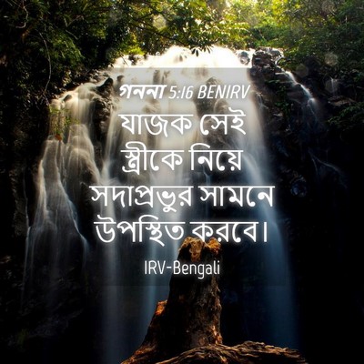 Picture 04 - গননা 5:16 BENIRV - যাজক সেই স্ত্রীকে - Bible Verse Picture