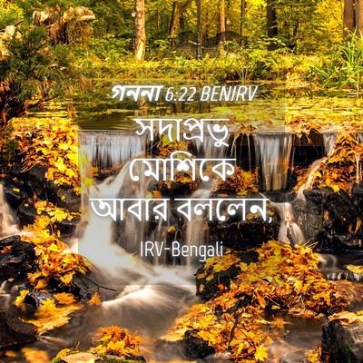 Picture 04 - গননা 6:22 BENIRV - সদাপ্রভু মোশিকে - Bible Verse Picture