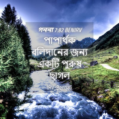 Picture 04 - গননা 7:82 BENIRV - পাপার্থক বলিদানের - Bible Verse Picture