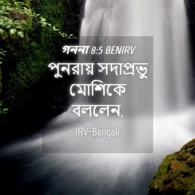 Picture 04 - গননা 8:5 BENIRV - পুনরায় সদাপ্রভু - Bible Verse Picture