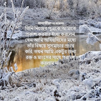 Picture 04 - গালাতীয়া 1:16 BENIRV - তিনি নিজের - Bible Verse Picture