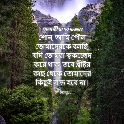 Picture 04 - গালাতীয়া 5:2 BENIRV - শোন, আমি পৌল - Bible Verse Picture
