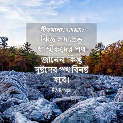 Picture 04 - গীতমালা 1:6 BENIRV - কিন্তু সদাপ্রভুু - Bible Verse Picture