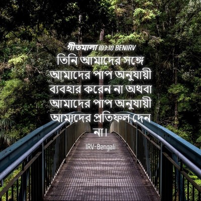 Picture 04 - গীতমালা 103:10 BENIRV - তিনি আমাদের সঙ্গে - Bible Verse Picture