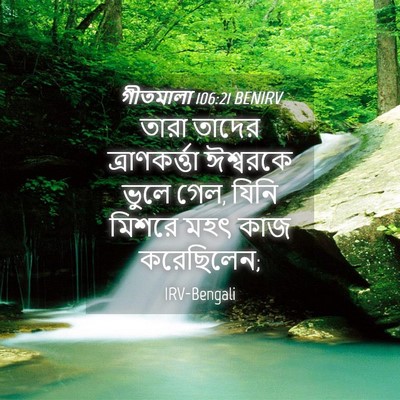 Picture 04 - গীতমালা 106:21 BENIRV - তারা তাদের - Bible Verse Picture