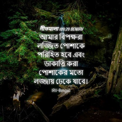 Picture 04 - গীতমালা 109:29 BENIRV - আমার বিপক্ষরা - Bible Verse Picture