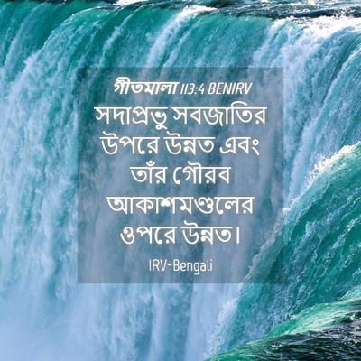 Picture 04 - গীতমালা 113:4 BENIRV - সদাপ্রভুু সবজাতির - Bible Verse Picture