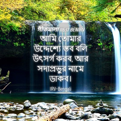 Picture 04 - গীতমালা 116:17 BENIRV - আমি তোমার - Bible Verse Picture