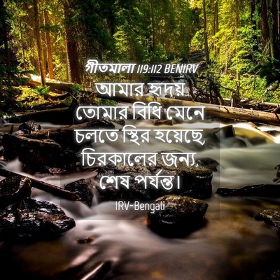 Picture 04 - গীতমালা 119:112 BENIRV - আমার হৃদয় তোমার - Bible Verse Picture
