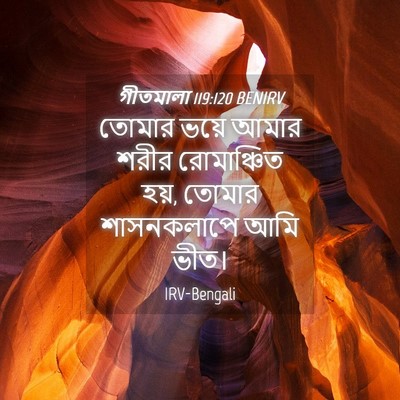 Picture 04 - গীতমালা 119:120 BENIRV - তোমার ভয়ে আমার - Bible Verse Picture