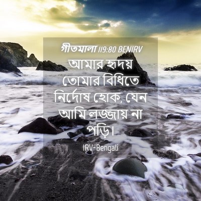 Picture 04 - গীতমালা 119:80 BENIRV - আমার হৃদয় তোমার - Bible Verse Picture