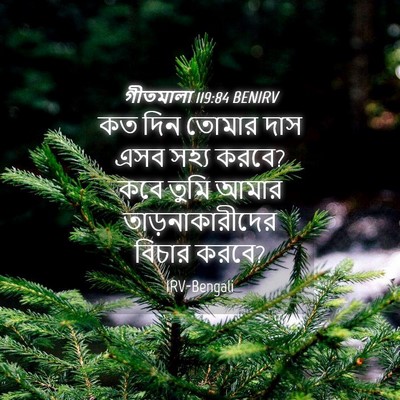 Picture 04 - গীতমালা 119:84 BENIRV - কত দিন তোমার দাস - Bible Verse Picture