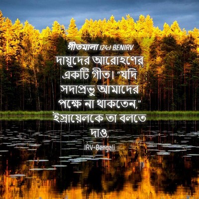 Picture 04 - গীতমালা 124:1 BENIRV - দায়ূদের আরোহণের - Bible Verse Picture