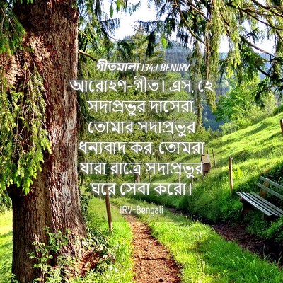 Picture 04 - গীতমালা 134:1 BENIRV - আরোহণ-গীত। এস, হে - Bible Verse Picture