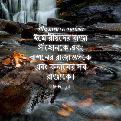 Picture 04 - গীতমালা 135:11 BENIRV - ইমোরীয়দের রাজা - Bible Verse Picture