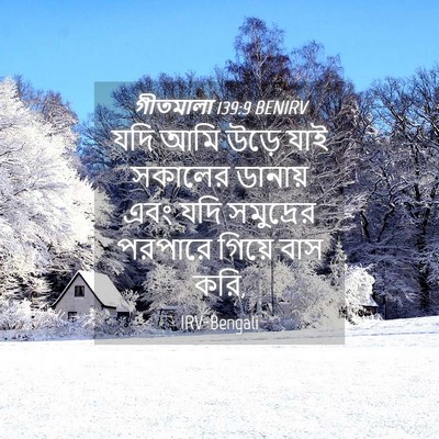 Picture 04 - গীতমালা 139:9 BENIRV - যদি আমি উড়ে যাই - Bible Verse Picture