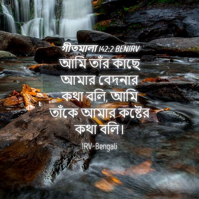Picture 04 - গীতমালা 142:2 BENIRV - আমি তাঁর কাছে আমার - Bible Verse Picture