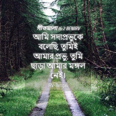 Picture 04 - গীতমালা 16:2 BENIRV - আমি সদাপ্রভুুকে - Bible Verse Picture