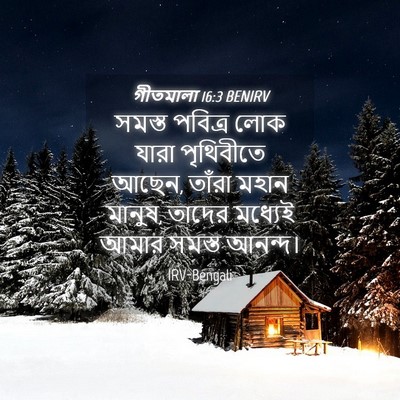 Picture 04 - গীতমালা 16:3 BENIRV - সমস্ত পবিত্র লোক - Bible Verse Picture