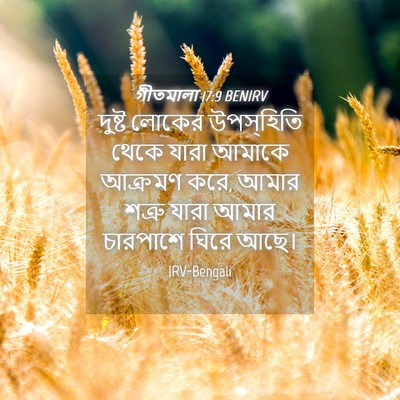 Picture 04 - গীতমালা 17:9 BENIRV - দুষ্ট লোকের - Bible Verse Picture