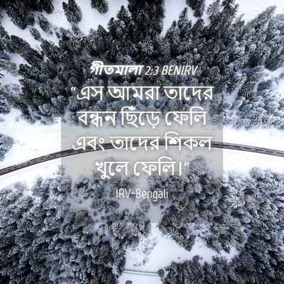 Picture 04 - গীতমালা 2:3 BENIRV - “এস আমরা তাদের - Bible Verse Picture