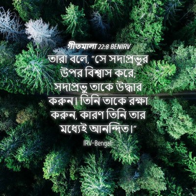 Picture 04 - গীতমালা 22:8 BENIRV - তারা বলে, “সে - Bible Verse Picture