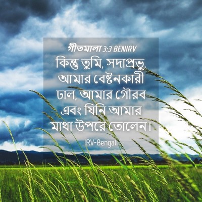 Picture 04 - গীতমালা 3:3 BENIRV - কিন্তু তুমি, - Bible Verse Picture
