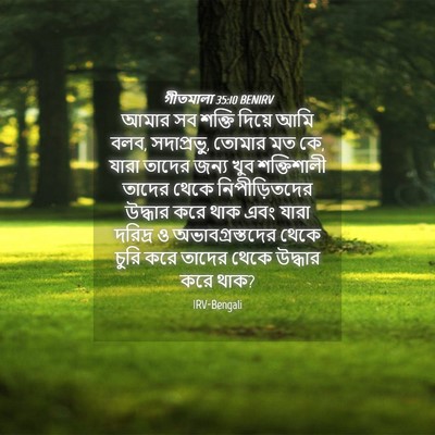Picture 04 - গীতমালা 35:10 BENIRV - আমার সব শক্তি - Bible Verse Picture
