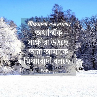 Picture 04 - গীতমালা 35:11 BENIRV - অধার্ম্মিক - Bible Verse Picture