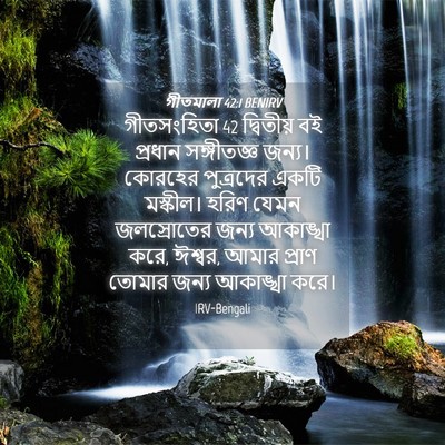 Picture 04 - গীতমালা 42:1 BENIRV - গীতসংহিতা 42 - Bible Verse Picture