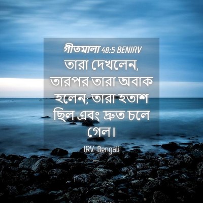 Picture 04 - গীতমালা 48:5 BENIRV - তারা দেখলেন, তারপর - Bible Verse Picture