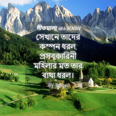 Picture 04 - গীতমালা 48:6 BENIRV - সেখানে তাদের - Bible Verse Picture