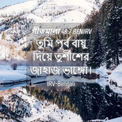 Picture 04 - গীতমালা 48:7 BENIRV - তুমি পূর্ব বায়ু - Bible Verse Picture