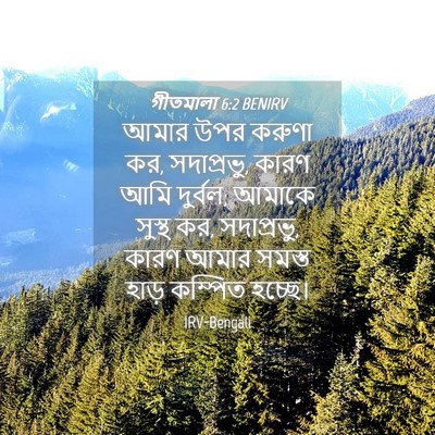 Picture 04 - গীতমালা 6:2 BENIRV - আমার উপর করুণা কর, - Bible Verse Picture