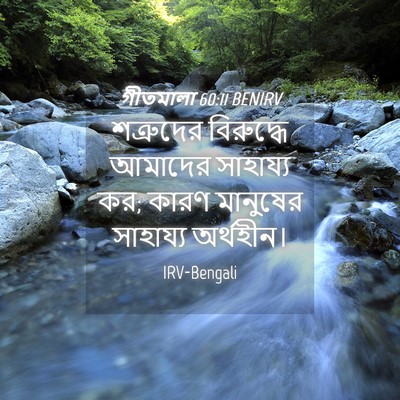 Picture 04 - গীতমালা 60:11 BENIRV - শত্রুদের বিরুদ্ধে - Bible Verse Picture