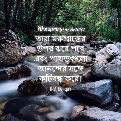 Picture 04 - গীতমালা 65:12 BENIRV - তারা মরুপ্রান্তের - Bible Verse Picture