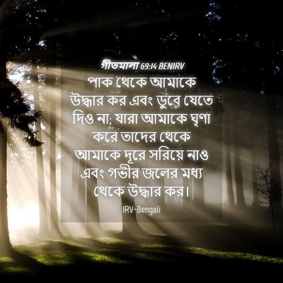 Picture 04 - গীতমালা 69:14 BENIRV - পাক থেকে আমাকে - Bible Verse Picture