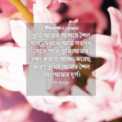 Picture 04 - গীতমালা 71:3 BENIRV - তুমি আমার আশ্রয়ে - Bible Verse Picture