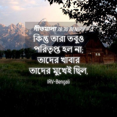 Picture 04 - গীতমালা 78:30 BENIRV - কিন্তু তারা তবুও - Bible Verse Picture