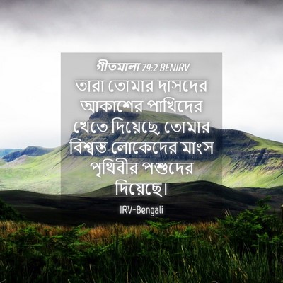 Picture 04 - গীতমালা 79:2 BENIRV - তারা তোমার দাসদের - Bible Verse Picture